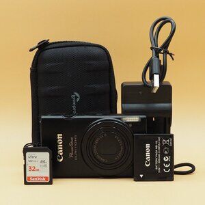 Canon PowerShot ELPH 110 HS  16.1MP Digital Camera Black Tested